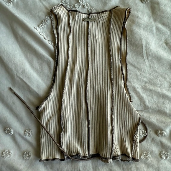 Maniere De Voir crop tied top - Picture 4 of 4